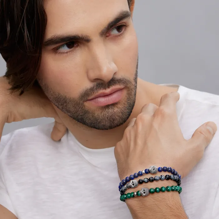 LAGOS Bracelets Anthem Gemstone Skull Stretch Bracelet Gift Set LAGOS Bracelets Anthem Gemstone Skull Stretch Bracelet Gift Set