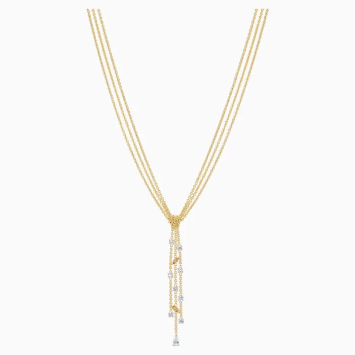 Necklaces Swarovski Swarovski Botanical Y Necklace White GoldTone