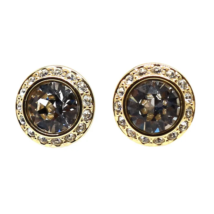 Swarovski Earrings Swarovski Angelic Round Earrings GoldTone