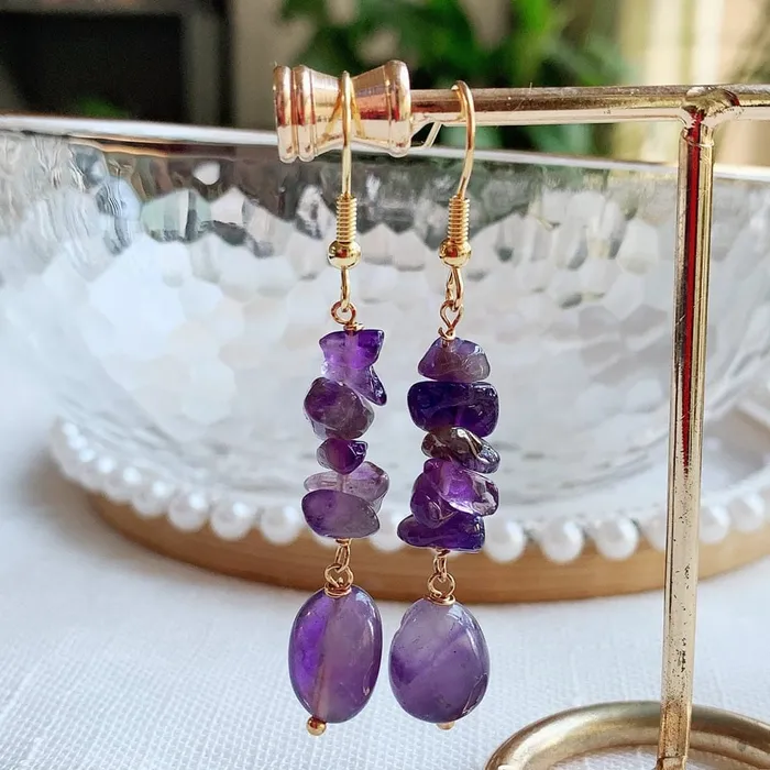 wickedafstore Earrings Long Crystal Drop Earrings wickedafstore Earrings Long Crystal Drop Earrings