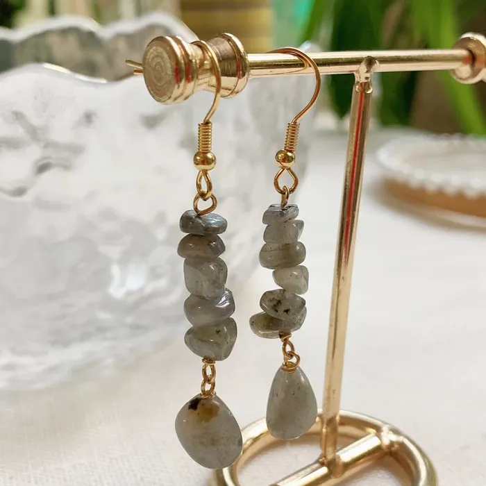 wickedafstore Earrings Long Crystal Drop Earrings wickedafstore Earrings Long Crystal Drop Earrings