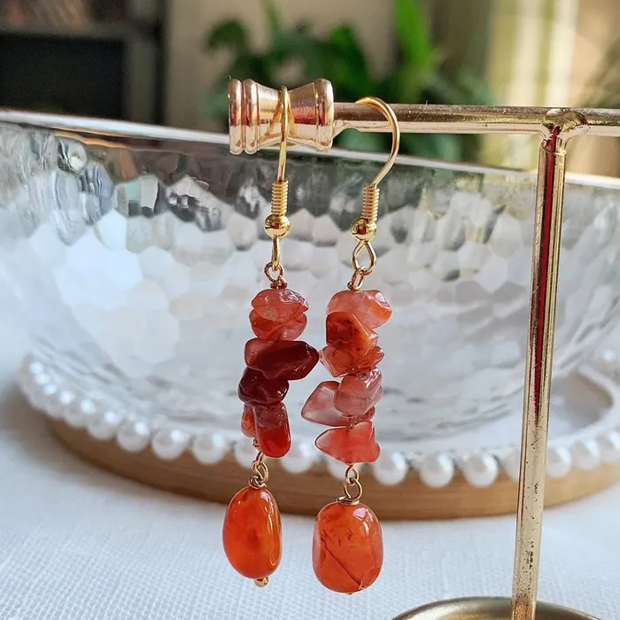 wickedafstore Earrings Long Crystal Drop Earrings wickedafstore Earrings Long Crystal Drop Earrings