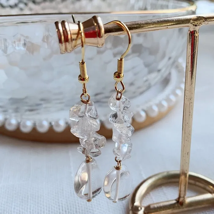 wickedafstore Earrings Long Crystal Drop Earrings wickedafstore Earrings Long Crystal Drop Earrings