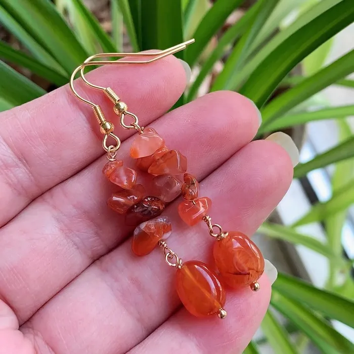 wickedafstore Earrings Long Crystal Drop Earrings wickedafstore Earrings Long Crystal Drop Earrings