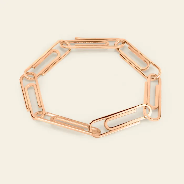 Bracelets Hand crafted in 18k rose gold Office Supplies Bracelet