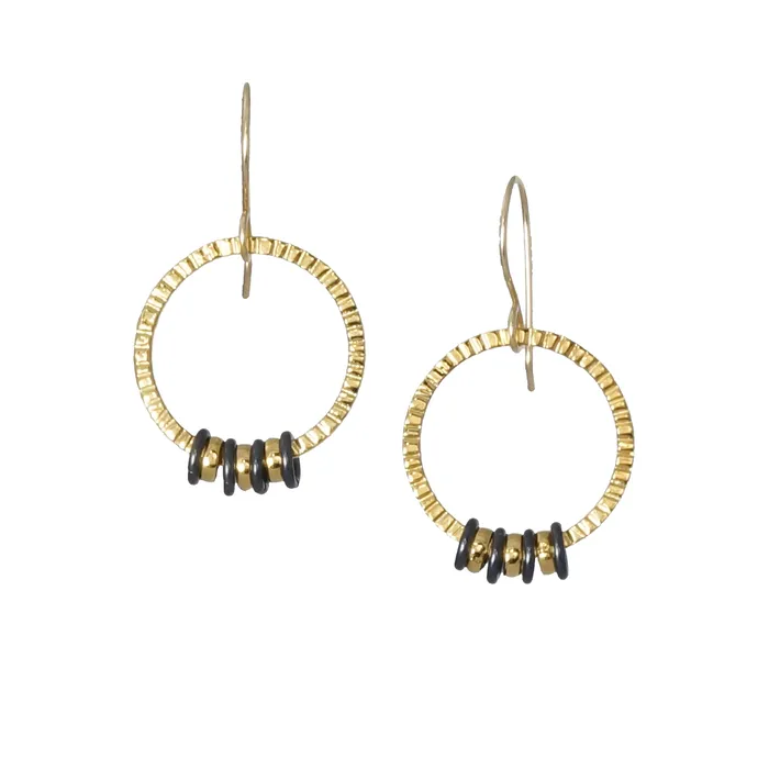 Circle of Life Gold Earrings Large Q Evon Earrings