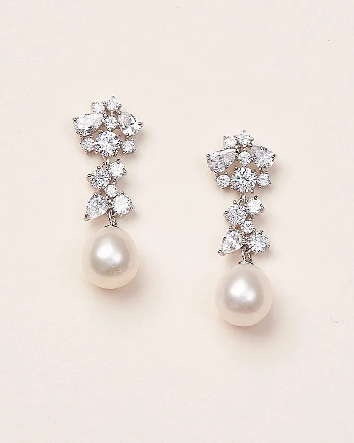  Dareth Colburn Earrings Silvia Pearl CZ Earrings