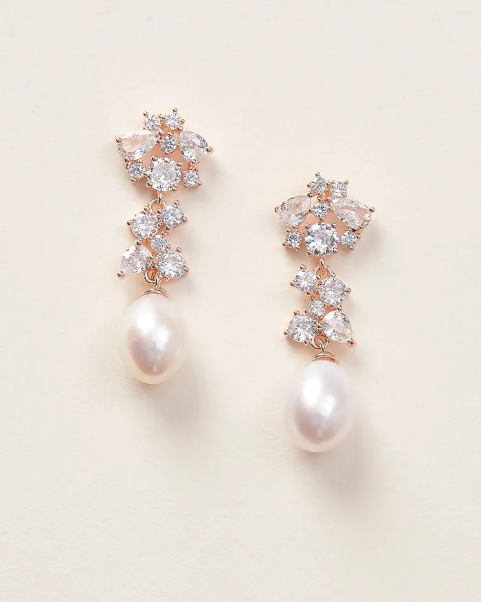  Dareth Colburn Earrings Silvia Pearl CZ Earrings
