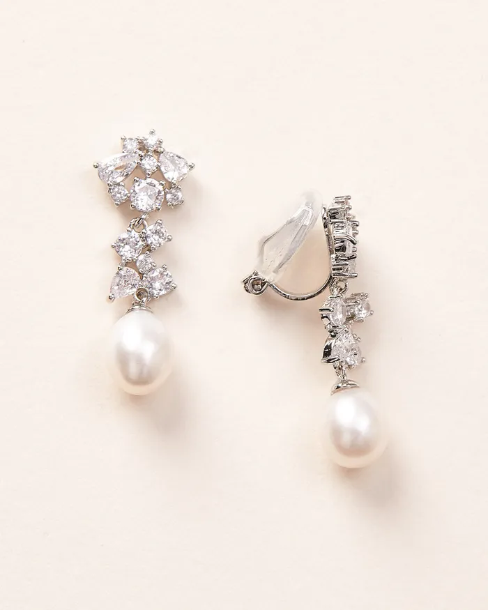  Dareth Colburn Earrings Silvia Pearl CZ Earrings
