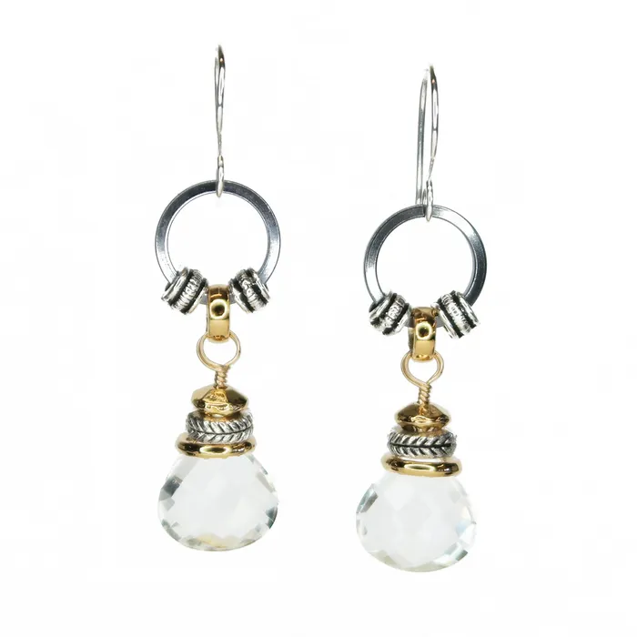 Drop Earrings Rock Crystal Large Q Evon Earrings