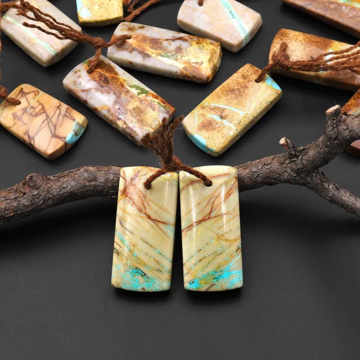 Earrings Intrinsic Trading Genuine Natural Royston American Turquoise Short Rectangle Earring Pair Drilled Matched Gemstone Beads A1 Earrings Intrinsic Trading Genuine Natural Royston American Turquoise Short Rectangle Earring Pair Drilled Matched Gemstone Beads A1