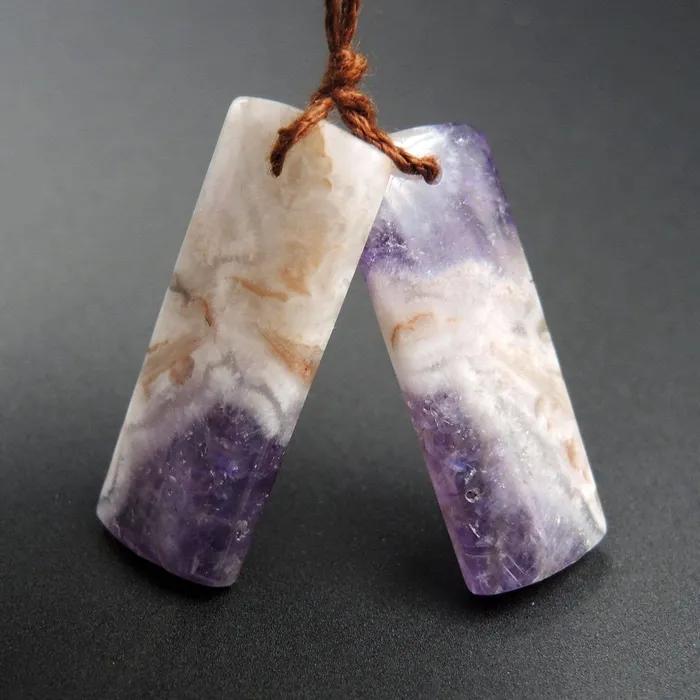 Earrings Intrinsic Trading Natural Chevron Amethyst Earring Pair Rectangle Cabochon Cab Pair Drilled Matched Earrings Bead Pair Stone E1317 Earrings Intrinsic Trading Natural Chevron Amethyst Earring Pair Rectangle Cabochon Cab Pair Drilled Matched Earrings Bead Pair Stone E1317