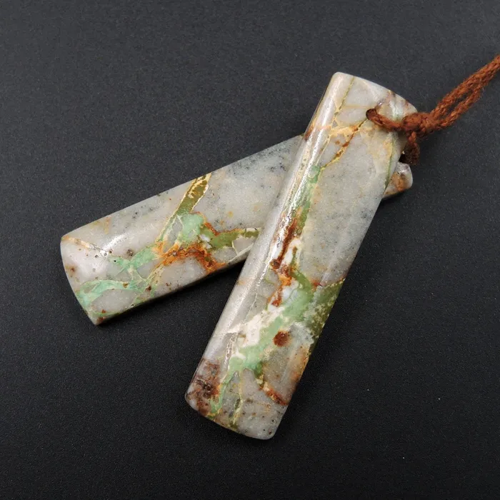 Earrings Intrinsic Trading Natural Turquoise From Royston Nevada Cabochon Cab Pair Drilled Matched Earrings Bead Pair E2203