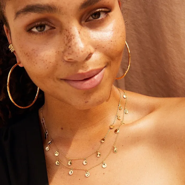 Earrings SOKO Large Hammered Hoop Earrings