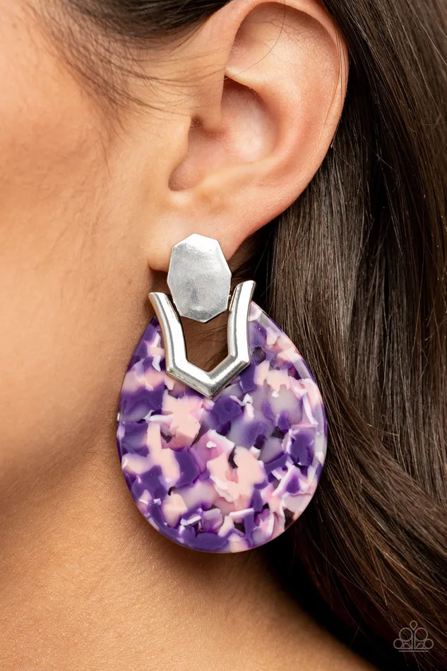 HAUTE Flash Purple Paparazzi Earrings All Eyes On U Jewelry Paparazzi Accessories Earrings HAUTE Flash Purple Paparazzi Earrings All Eyes On U Jewelry Paparazzi Accessories Earrings