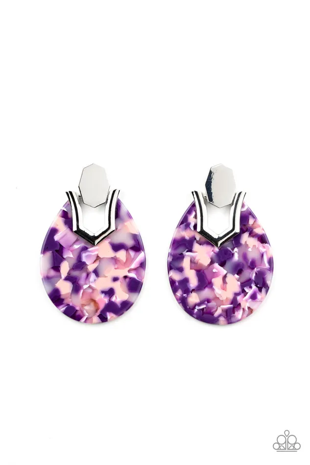 HAUTE Flash Purple Paparazzi Earrings All Eyes On U Jewelry Paparazzi Accessories Earrings HAUTE Flash Purple Paparazzi Earrings All Eyes On U Jewelry Paparazzi Accessories Earrings