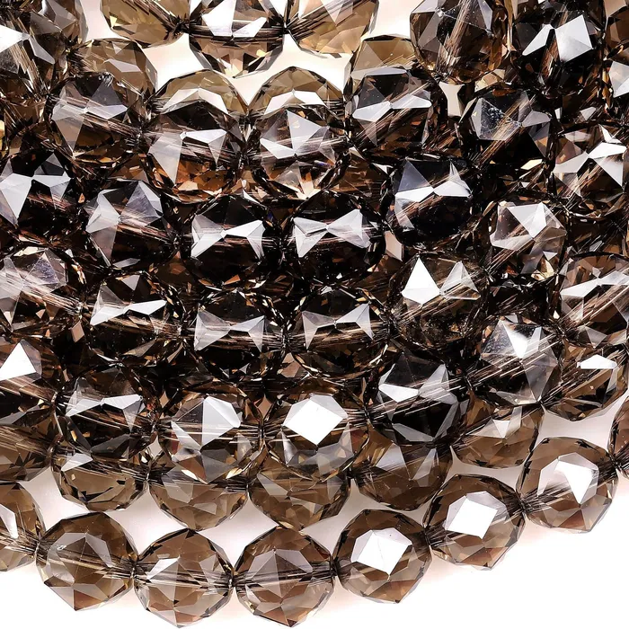 Intrinsic Trading AAA Gem Grade Genuine Natural Smoky Quartz Beads Faceted 6mm 8mm 10mm 12mm Round Double Hearted Star Cut Gemstone 155 Strand Earrings Intrinsic Trading AAA Gem Grade Genuine Natural Smoky Quartz Beads Faceted 6mm 8mm 10mm 12mm Round Double Hearted Star Cut Gemstone 155 Strand Earrings