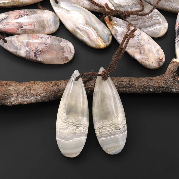 Intrinsic Trading Earrings Natural Laguna Lace Agate Teardrop Earring Pair Drilled Matched Gemstone Beads A7 Intrinsic Trading Earrings Natural Laguna Lace Agate Teardrop Earring Pair Drilled Matched Gemstone Beads A7