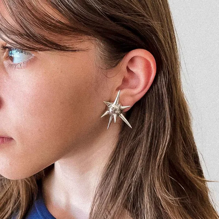 Naimah Spiked Ball Earrings Earrings