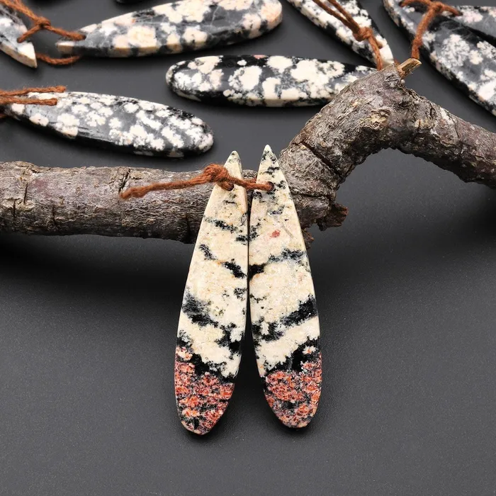 Natural Mexican Snowflake Obsidian Earring Pair Matched Teardrop Gemstone Beads A7 Intrinsic Trading Earrings Natural Mexican Snowflake Obsidian Earring Pair Matched Teardrop Gemstone Beads A7 Intrinsic Trading Earrings