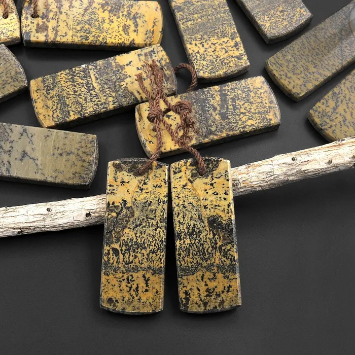 Natural Wild Horse Picture Jasper Flat Rectangle Earring Pair Cabochon Cab Drilled Matched Gemstone Bead Pair A4 Intrinsic Trading Earrings Natural Wild Horse Picture Jasper Flat Rectangle Earring Pair Cabochon Cab Drilled Matched Gemstone Bead Pair A4 Intrinsic Trading Earrings