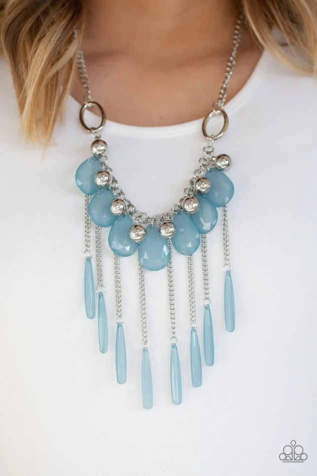 Necklaces Roaring Riviera Blue Paparazzi Necklace All Eyes On U Jewelry Paparazzi Accessories