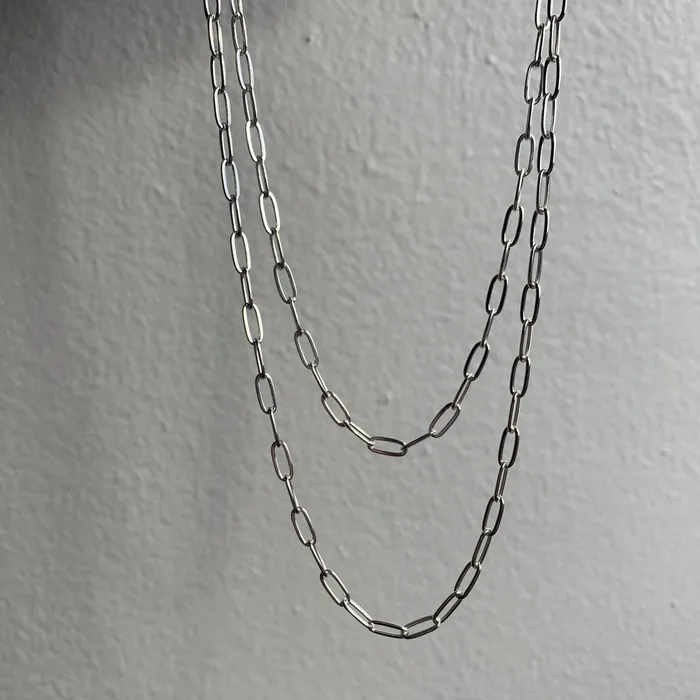 Paperclip Chain Sterling Silver Suetables Rings