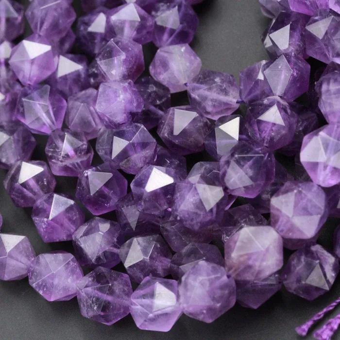 Superior A Grade Geometric Cut Star Cut Genuine 100 Natural Amethyst Faceted 6mm 8mm 10mm 12mm Rounded Nugget Delicious Purple Beads 16 Strand Intrinsic Trading Earrings Superior A Grade Geometric Cut Star Cut Genuine 100 Natural Amethyst Faceted 6mm 8mm 10mm 12mm Rounded Nugget Delicious Purple Beads 16 Strand Intrinsic Trading Earrings