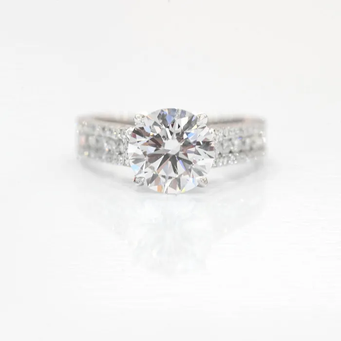 204 Round Lab Diamond Engagement Ring Happy Jewelers Rings