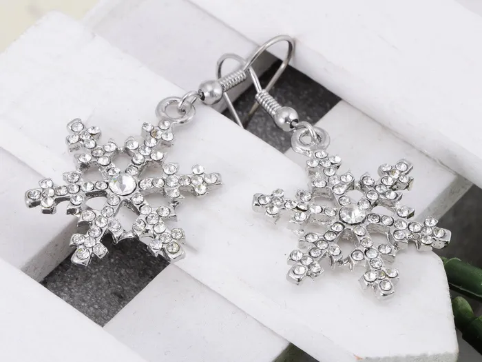 Alilang Christmas Winter Snow Snowflake Ice Cold Dangle Drop Earrings Necklace Set Earrings Alilang Christmas Winter Snow Snowflake Ice Cold Dangle Drop Earrings Necklace Set Earrings