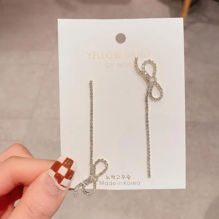 Asymmetrical Bow Ribbon Earrings Refined by AnnaKaci Earrings