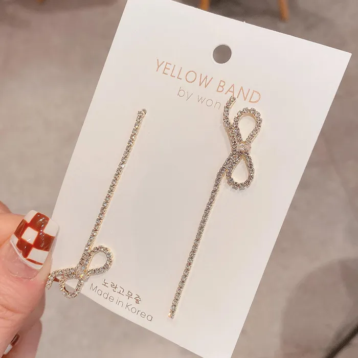 Asymmetrical Bow Ribbon Earrings Refined by AnnaKaci Earrings