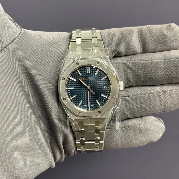 Audemars Piguet Royal Oak 37mm Blue Dial Watch Ref 15550STOO1356ST02 Happy Jewelers Watches Audemars Piguet Royal Oak 37mm Blue Dial Watch Ref 15550STOO1356ST02 Happy Jewelers Watches