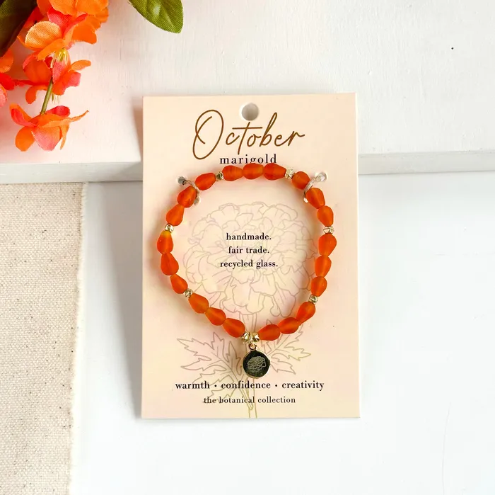 Bracelets WorldFinds October Birth Flower Bracelet