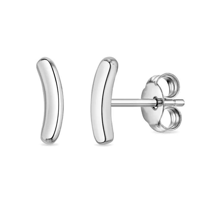 Curved Bar Kids Children Girls Earrings Sterling Silver Kids Final Sale Earrings Curved Bar Kids Children Girls Earrings Sterling Silver Kids Final Sale Earrings