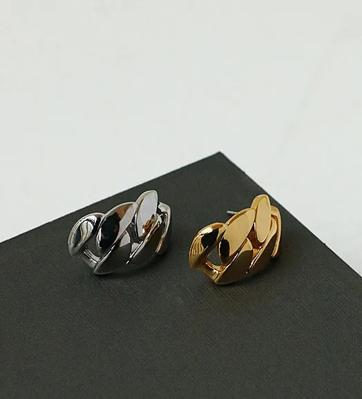 Curved Chain Earrings Refined by AnnaKaci Earrings