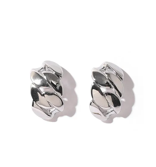 Curved Chain Earrings Refined by AnnaKaci Earrings