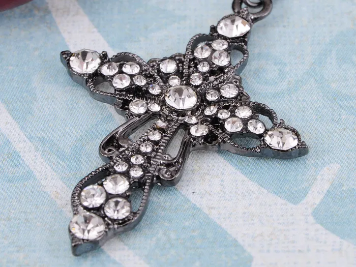 Earrings Alilang Gun Victorian Cross Hook Dangle Earrings Earrings Alilang Gun Victorian Cross Hook Dangle Earrings