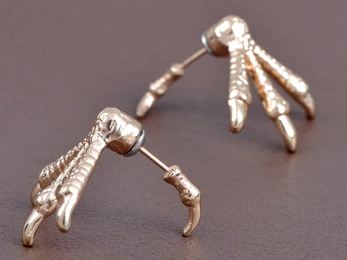 Earrings Bird Feet Delight Talon Studded Prehistoric Magic Time Earrings Alilang Earrings Bird Feet Delight Talon Studded Prehistoric Magic Time Earrings Alilang