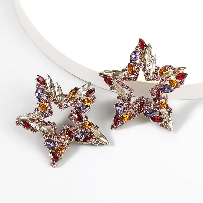 Earrings Dazzling Star Shaped Crystal Earrings Refined by AnnaKaci Earrings Dazzling Star Shaped Crystal Earrings Refined by AnnaKaci