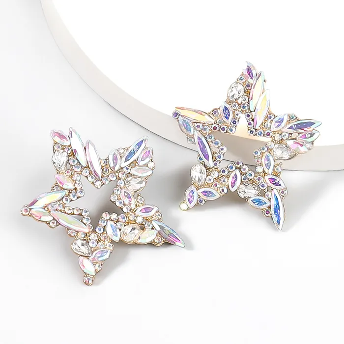 Earrings Dazzling Star Shaped Crystal Earrings Refined by AnnaKaci Earrings Dazzling Star Shaped Crystal Earrings Refined by AnnaKaci