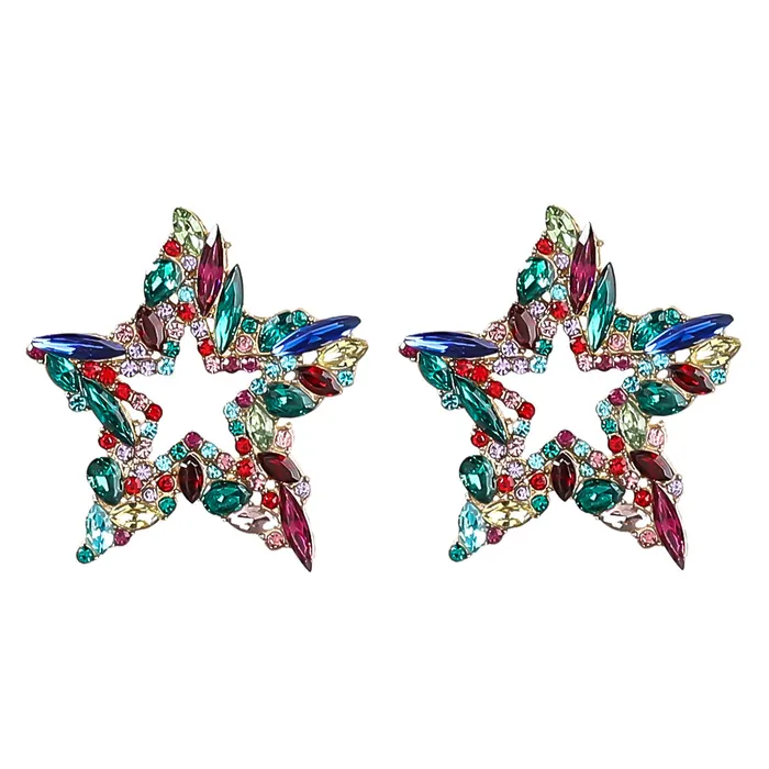 Earrings Dazzling Star Shaped Crystal Earrings Refined by AnnaKaci Earrings Dazzling Star Shaped Crystal Earrings Refined by AnnaKaci