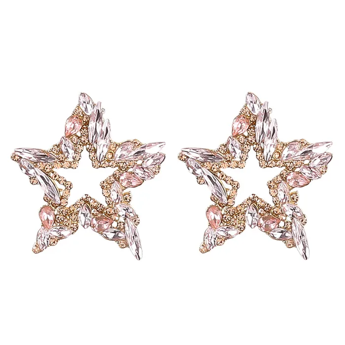 Earrings Dazzling Star Shaped Crystal Earrings Refined by AnnaKaci Earrings Dazzling Star Shaped Crystal Earrings Refined by AnnaKaci