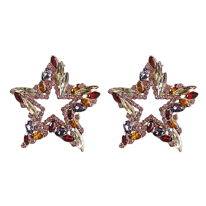 Earrings Dazzling Star Shaped Crystal Earrings Refined by AnnaKaci Earrings Dazzling Star Shaped Crystal Earrings Refined by AnnaKaci
