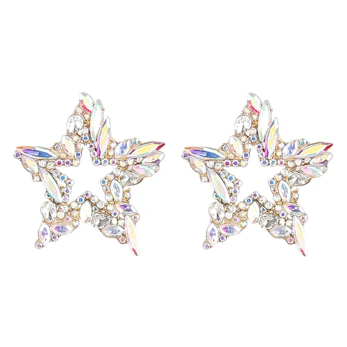 Earrings Dazzling Star Shaped Crystal Earrings Refined by AnnaKaci Earrings Dazzling Star Shaped Crystal Earrings Refined by AnnaKaci