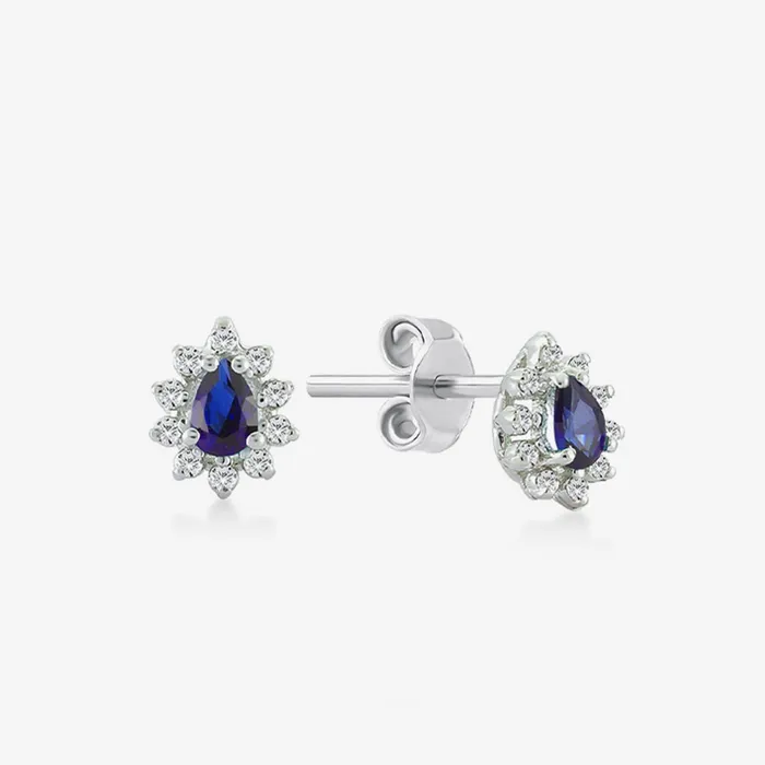 Earrings Gelin Diamond Diamond Sapphire Earrings