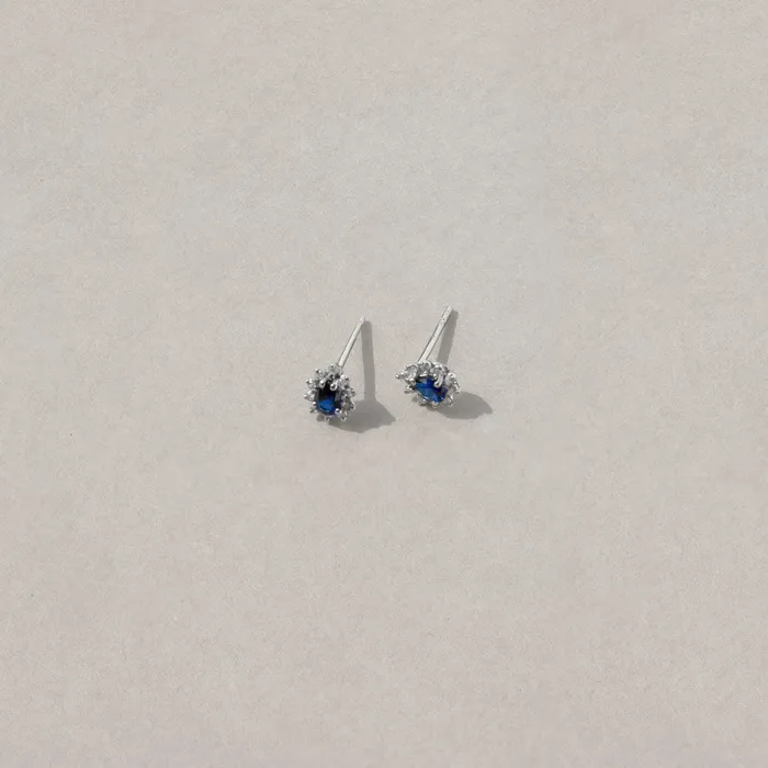 Earrings Gelin Diamond Diamond Sapphire Earrings