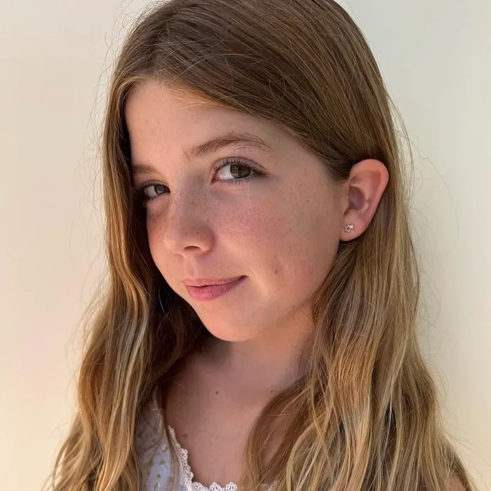 Earrings Kids Stud Earrings Starry Night Kids Teen Earrings Sterling Silver Rose Gold Plated
