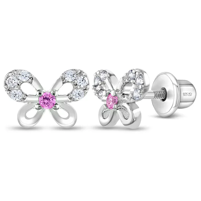 Earrings Petite Jeweled Butterfly Baby Toddler Kids Earrings Screw Back Sterling Silver Kids Screw Back Earrings Earrings Petite Jeweled Butterfly Baby Toddler Kids Earrings Screw Back Sterling Silver Kids Screw Back Earrings