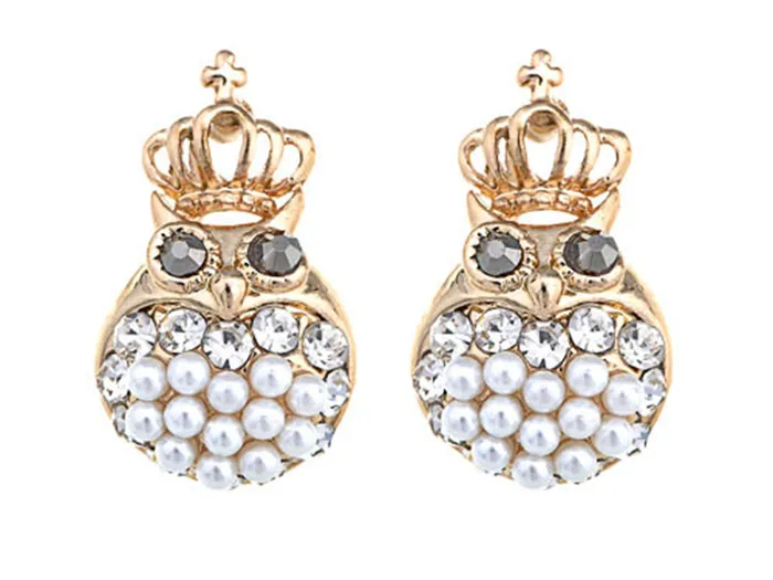 Earrings Refined by AnnaKaci Chubby Emperor Owl Penguin Bird Element Earrings